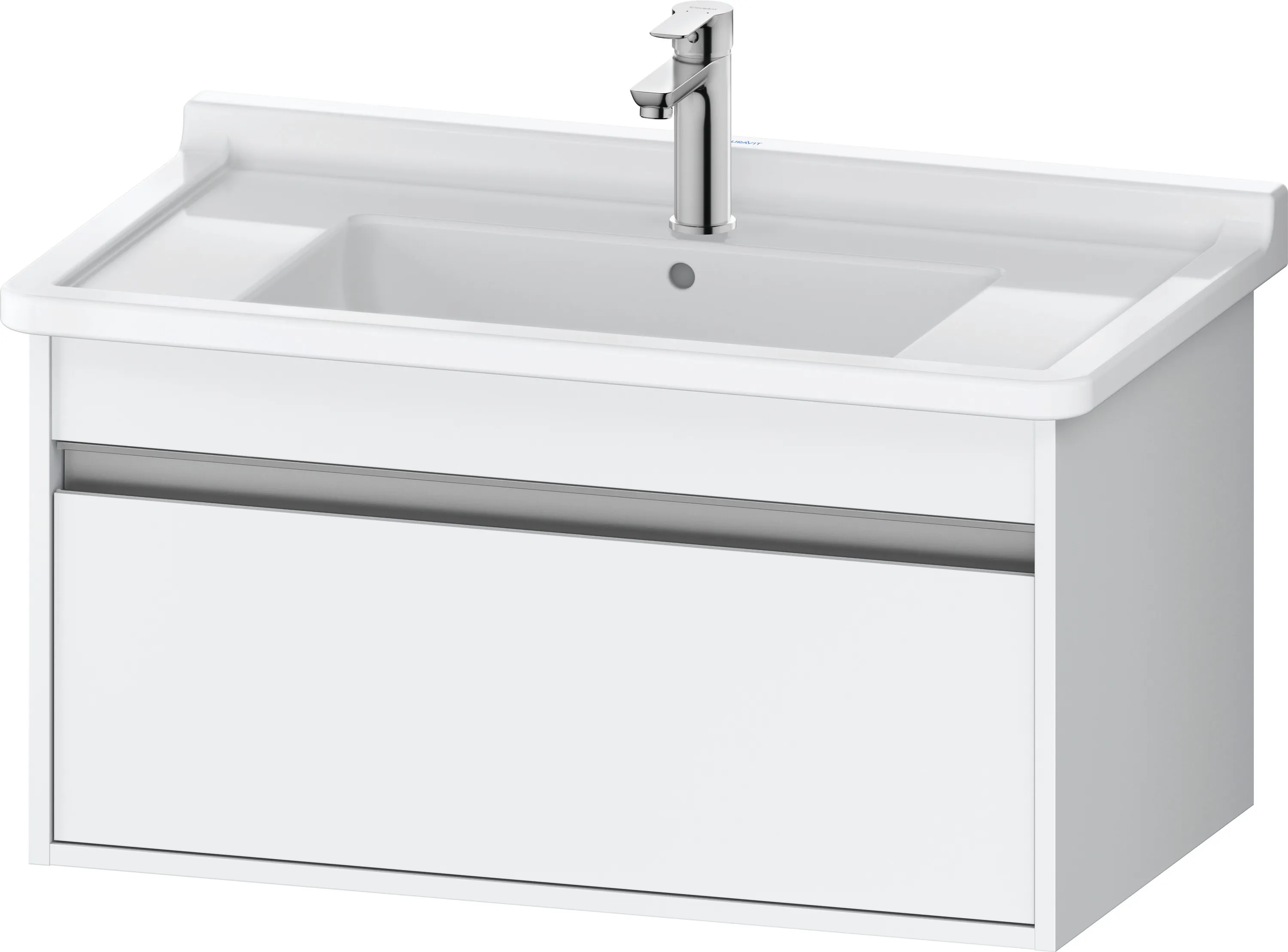 Duravit Waschtischunterschrank wandhängend „Ketho“ 80 × 41 × 45,5 cm Weiß Matt