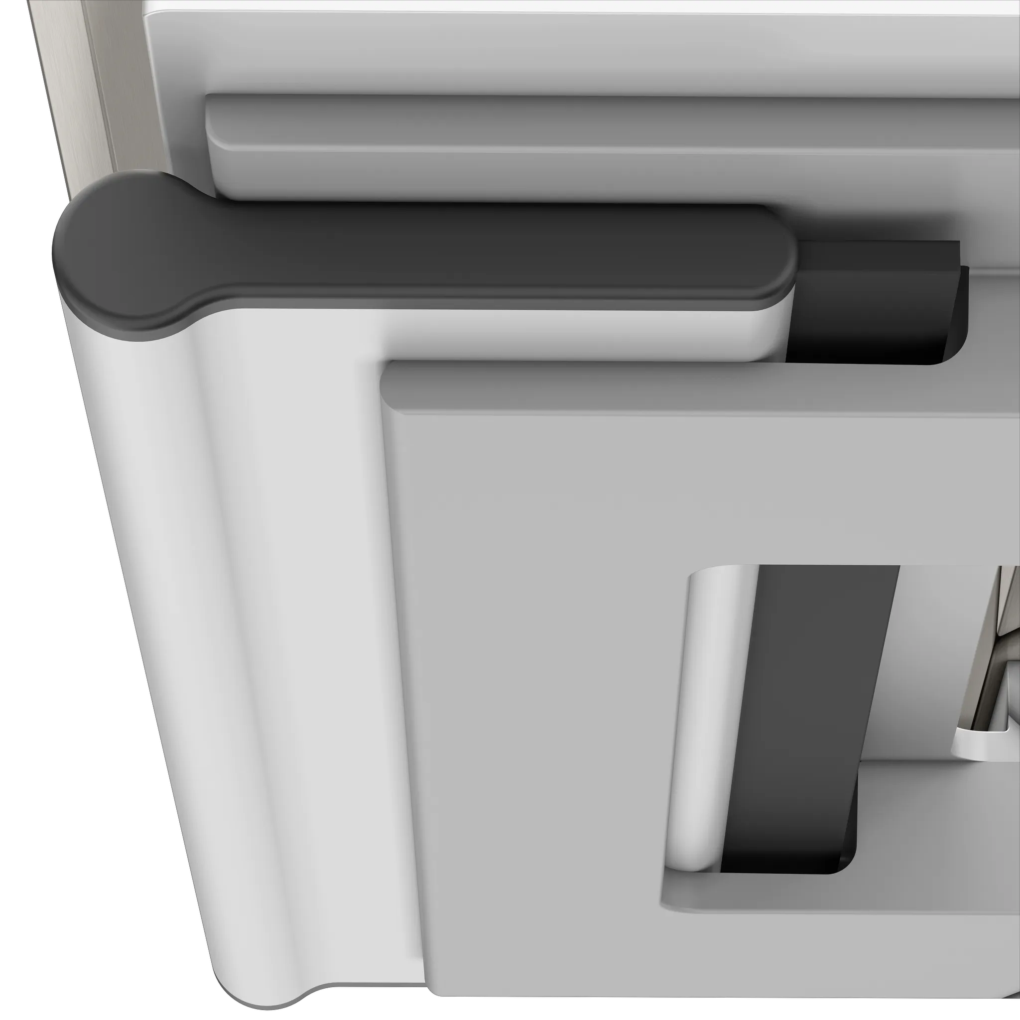 Edition 11 11159050000 Duschkorb mit Glasabzieher silber-eloxiert/Nickel geb.