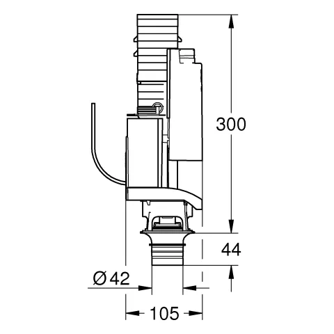 Grohe 2-Mengen-Umrüstset 38736 für Spülkasten GD 2, 6-9l einstellbar Grohe 2-Mengen-Umrüstset 38736 für Spülkasten GD 2, 6-9l einstellbar