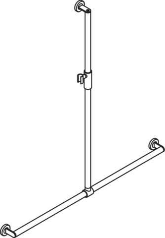 HEWI Haltegriff „System 900“ in Dunkelgrau Perlglimmer tiefmatt / Schwarz matt, Befestigung verdeckt HEWI Haltegriff „System 900“ in Dunkelgrau Perlglimmer tiefmatt / Schwarz matt, Befestigung verdeckt