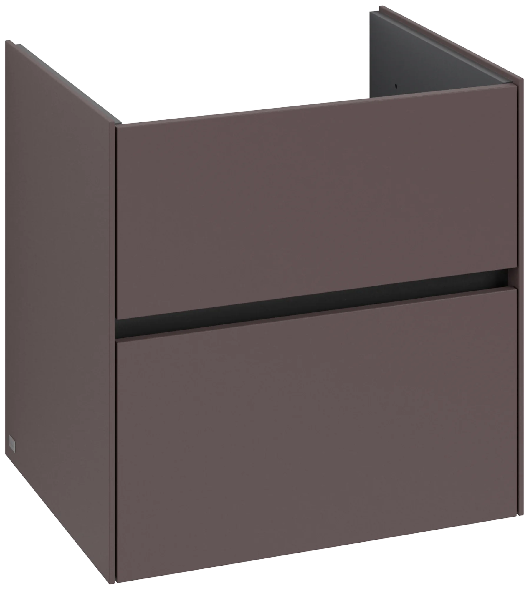 Villeroy & Boch Waschbeckenunterschrank Collaro C143B0, Eckig Dark Berry, 611x610x480mm, mit Beleuchtung und SoftClosing Villeroy & Boch Waschbeckenunterschrank Collaro C143B0, Eckig Dark Berry, 611x610x480mm, mit Beleuchtung und SoftClosing
