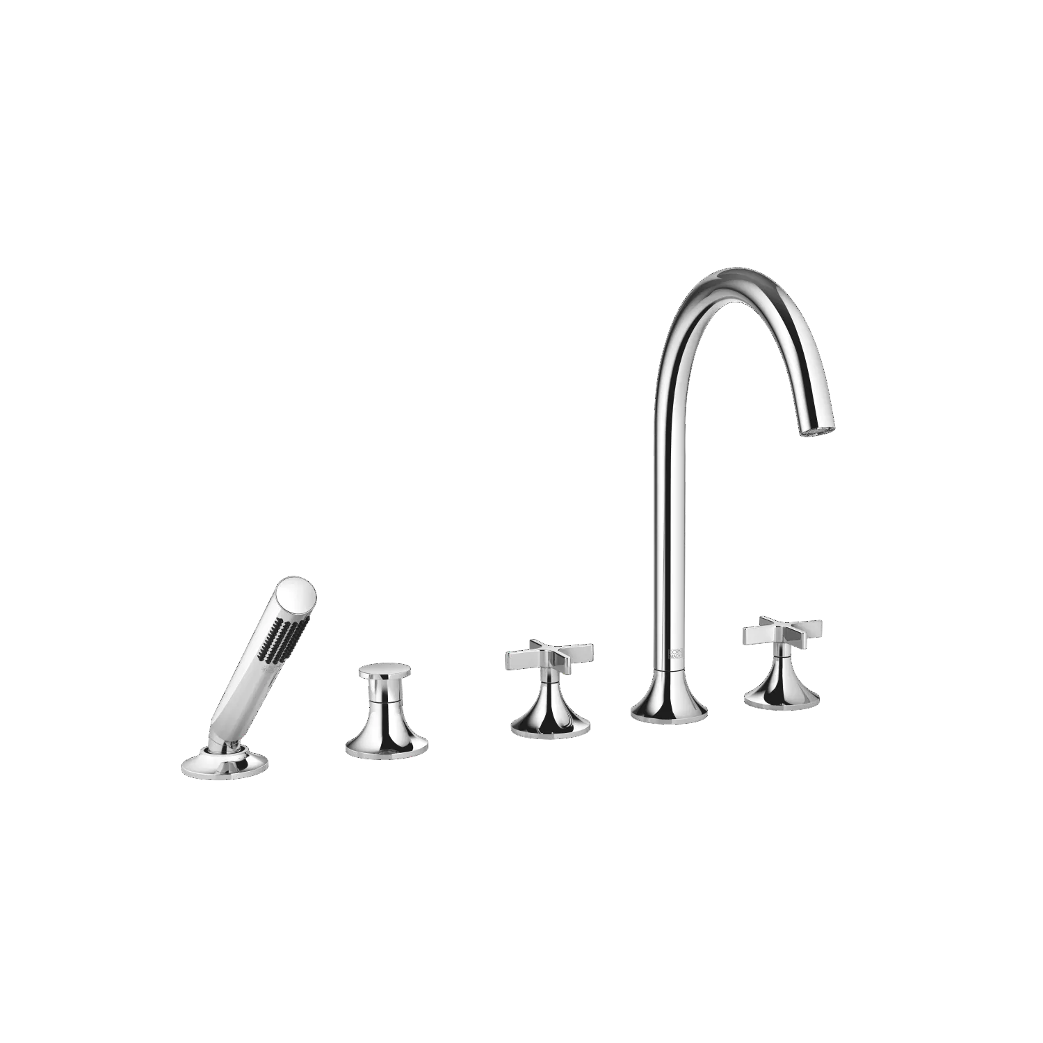 Dornbracht VAIA Wannen-Fünflochbatterie für Wannenrandmontage mit Umstellung - Chrom Dornbracht VAIA Wannen-Fünflochbatterie für Wannenrandmontage mit Umstellung - Chrom