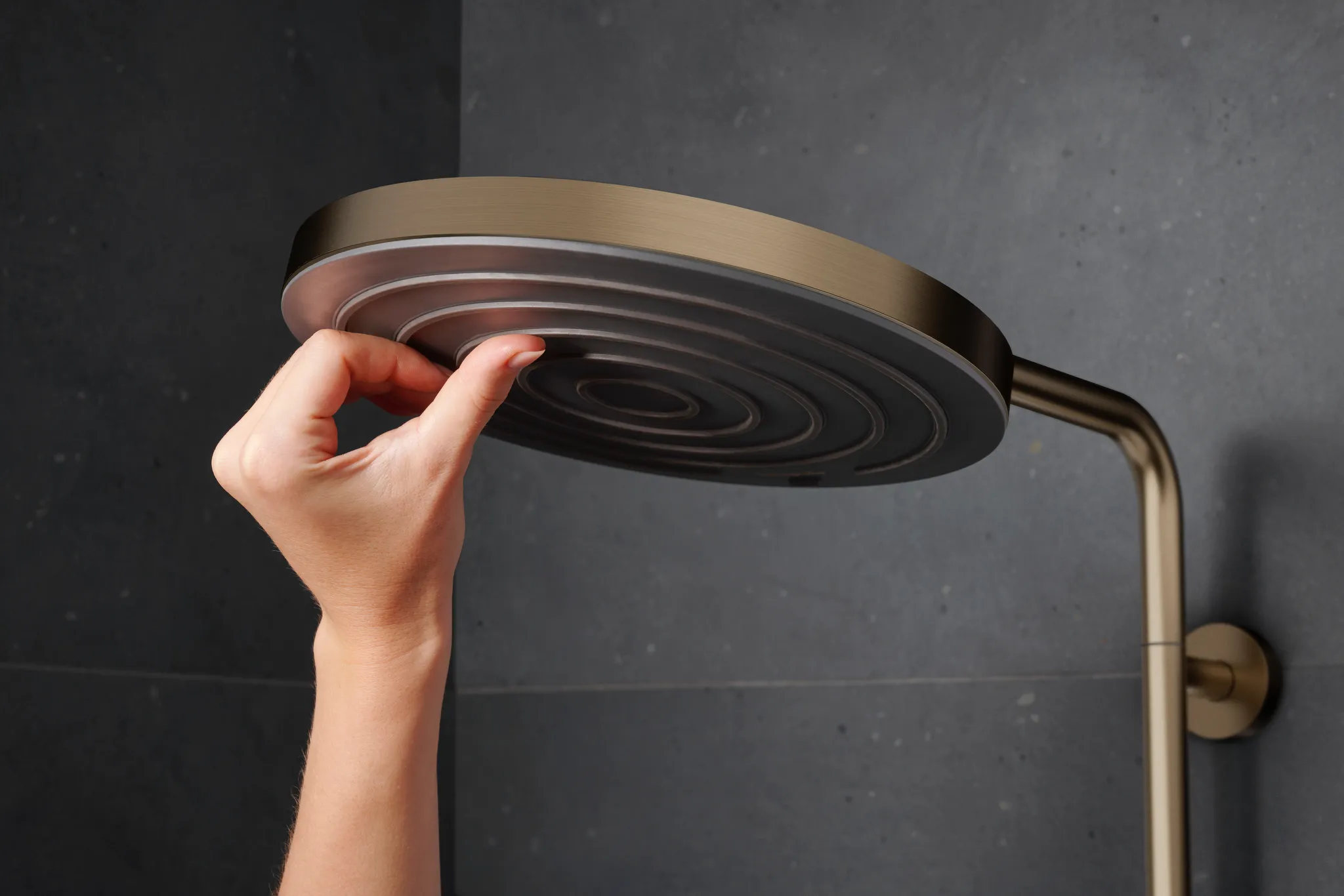 Hansgrohe Pulsify S Puro Showerpipe 260 1jet EcoSmart mit Ecostat Fine und Handbrause 3jet, Brushed Bronze Hansgrohe Pulsify S Puro Showerpipe 260 1jet EcoSmart mit Ecostat Fine und Handbrause 3jet, Brushed Bronze