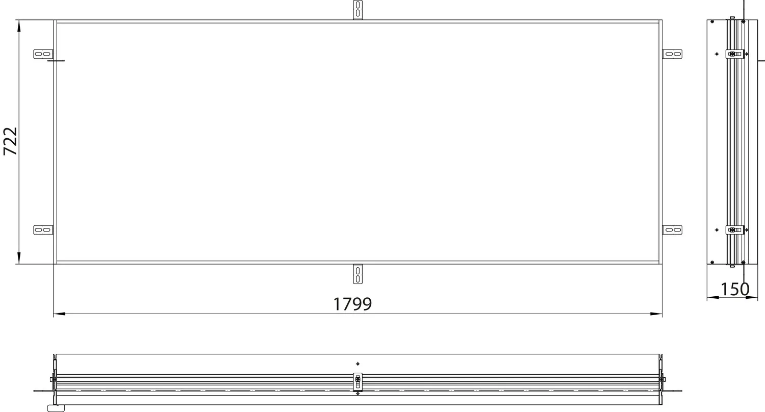 emco Einbaurahmen „prime 2“ 1799 × 722 × 150 mm emco Einbaurahmen „prime 2“ 1799 × 722 × 150 mm