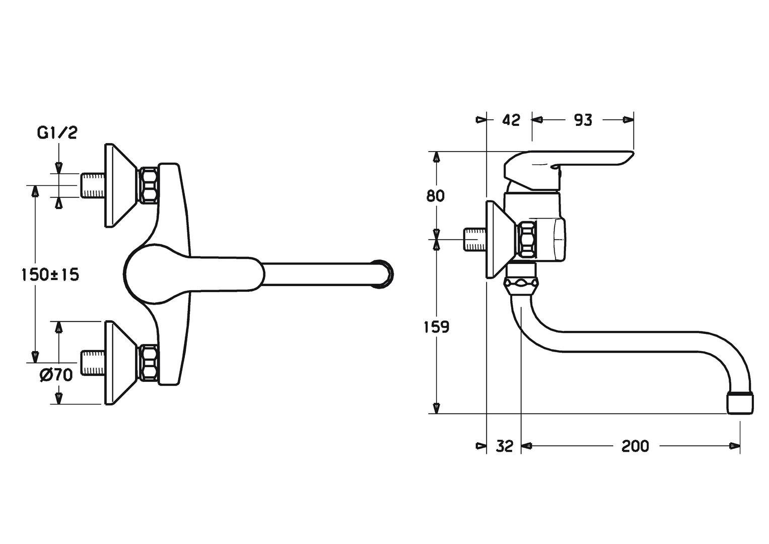 HansaVANTIS Einhebelmischer Küchenarmatur HansaVANTIS 5253 Ausladung 200 mm DN15 Chrom HansaVANTIS Einhebelmischer Küchenarmatur HansaVANTIS 5253 Ausladung 200 mm DN15 Chrom