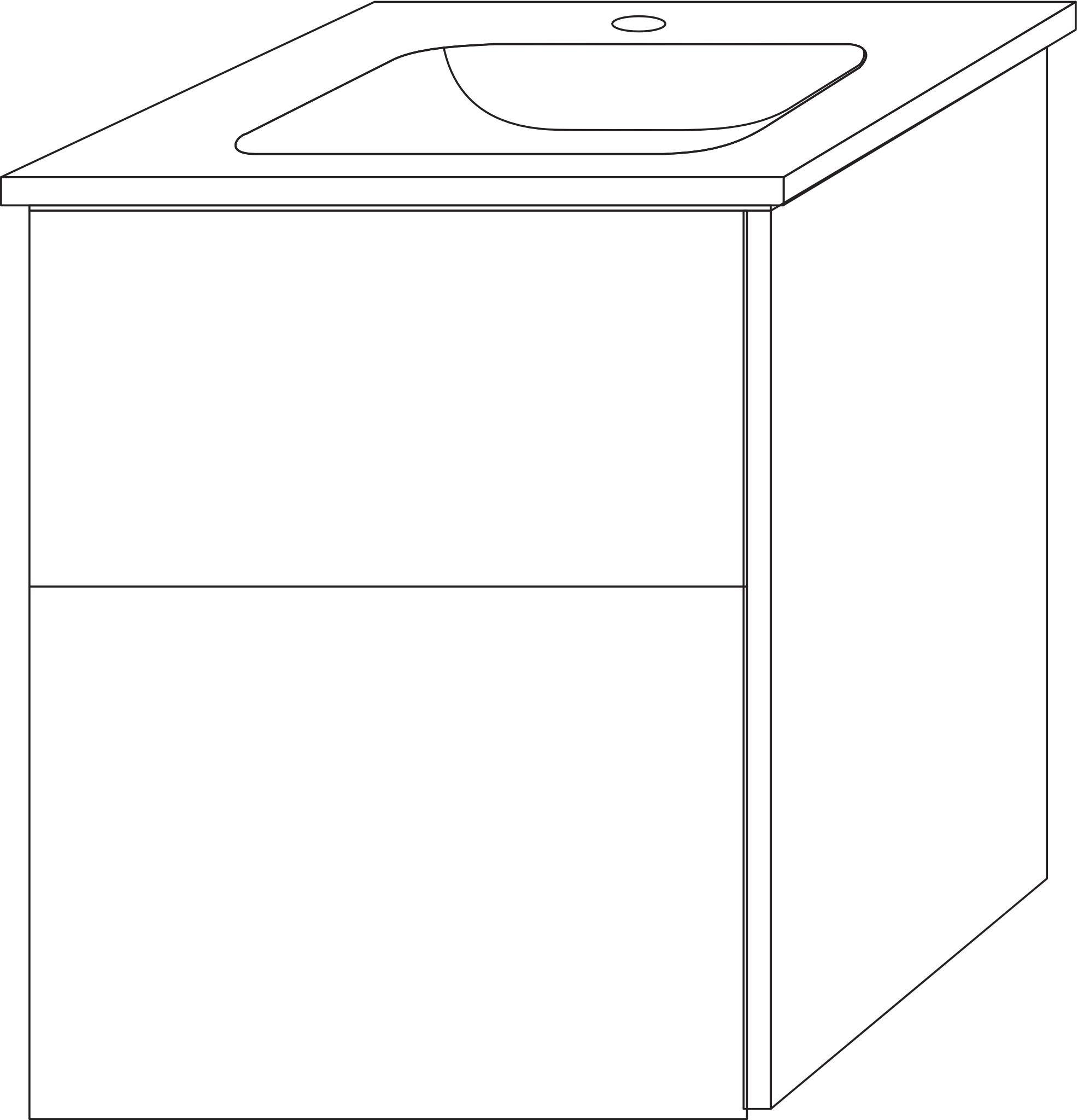 Sanipa Keramik-Waschtisch-Waschtischunterschrank mit Waschtischunterschrank „3way“ 465 × 591 × 401 mm in Anthrazit (matt), mit Hahnlochbohrung, Becken mittig Sanipa Keramik-Waschtisch-Waschtischunterschrank mit Waschtischunterschrank „3way“ 465 × 591 × 401 mm in Anthrazit (matt), mit Hahnlochbohrung, Becken mittig
