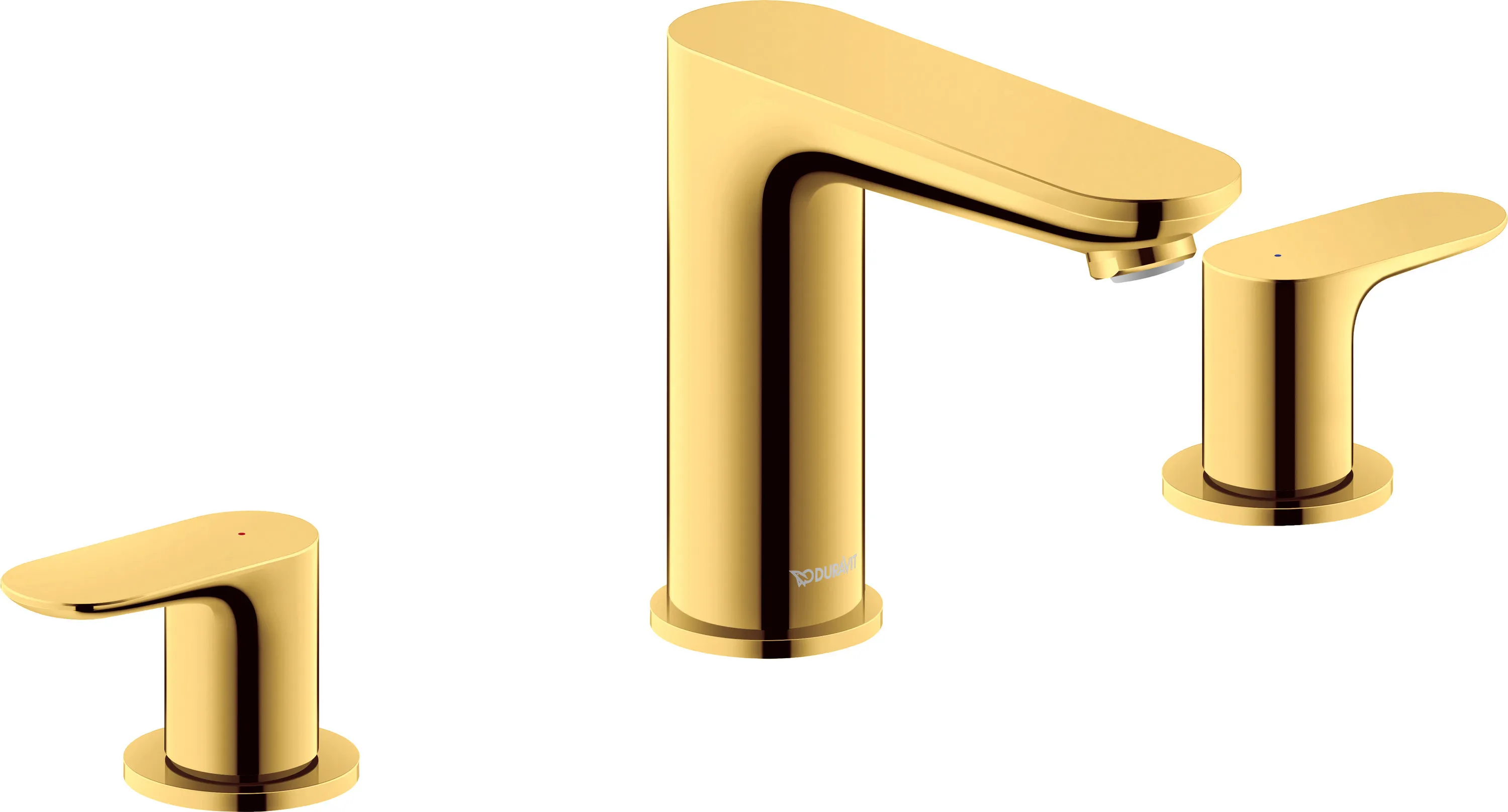 Waschtischarmatur „Wave“ Ausladung 129 mm in Gold (poliert) Waschtischarmatur „Wave“ Ausladung 129 mm in Gold (poliert)