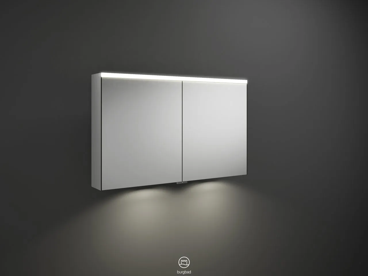 Spiegelschrank Iveo von burgbad - beidseitig verspiegelt, LED-Beleuchtung 4200 K, Anthrazitgrau, 1108 x 680 mm, Tiefe 160 mm Spiegelschrank Iveo von burgbad - beidseitig verspiegelt, LED-Beleuchtung 4200 K, Anthrazitgrau, 1108 x 680 mm, Tiefe 160 mm