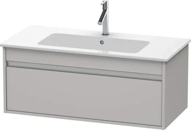 Duravit Waschtischunterschrank wandhängend „Ketho“ 100 × 41 × 47,5 cm Betongrau Matt Duravit Waschtischunterschrank wandhängend „Ketho“ 100 × 41 × 47,5 cm Betongrau Matt
