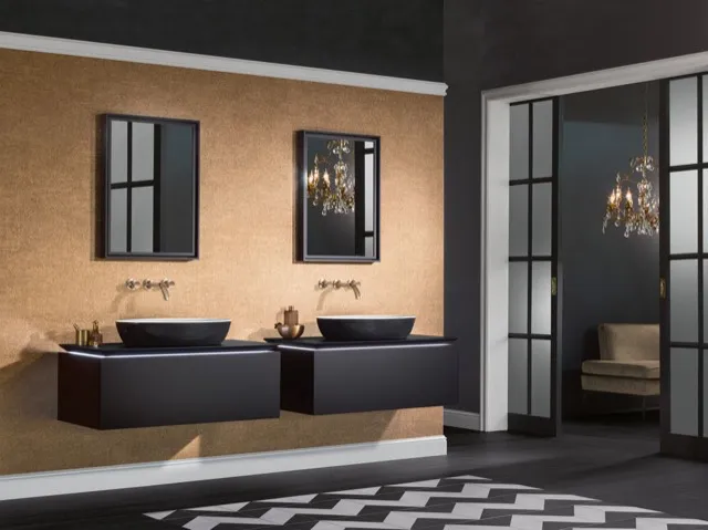 Villeroy & Boch Aufsatzwaschtisch aus TitanCeram „Artis“ 610 × 410 × 130 mm in Coal Black