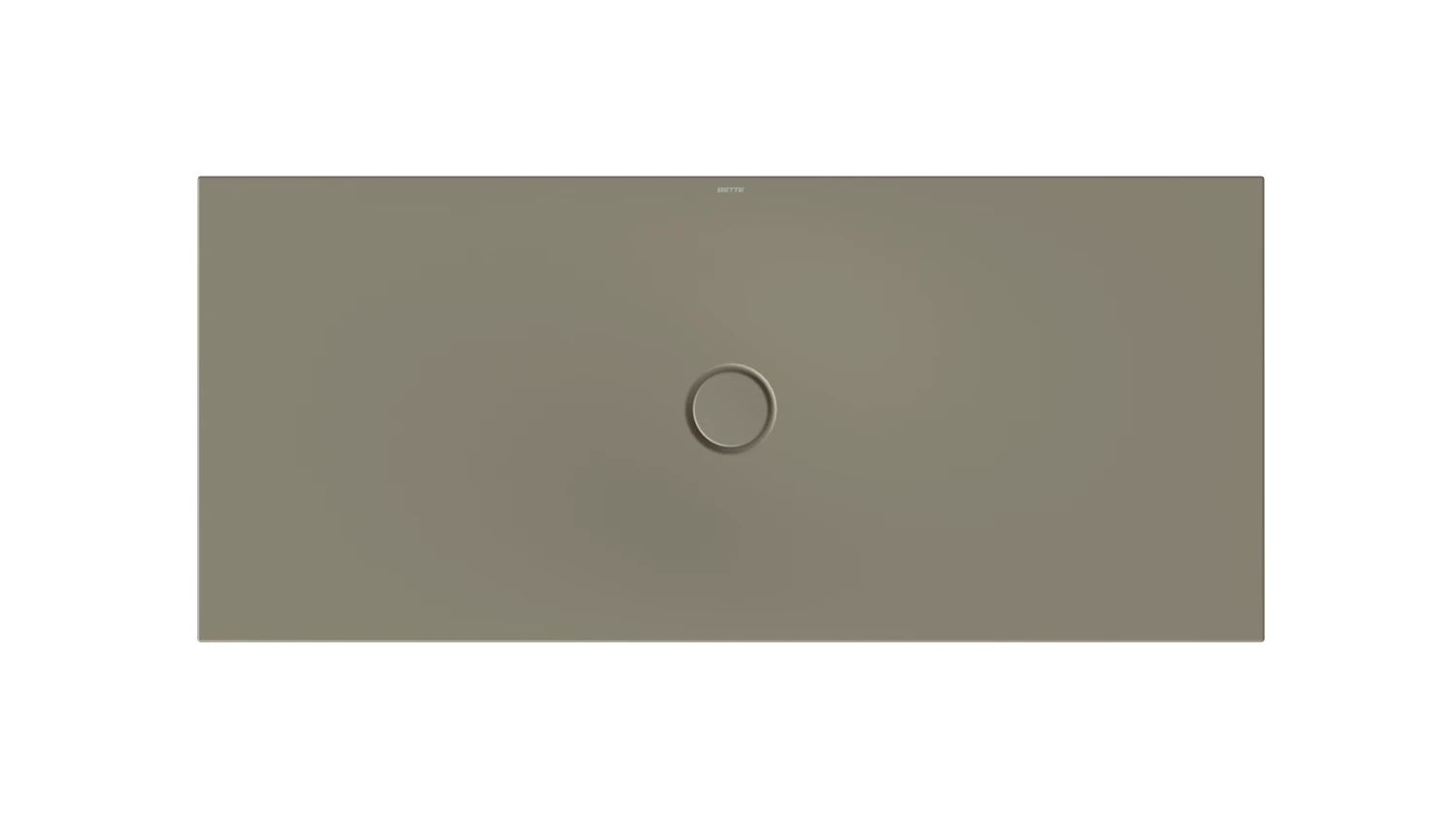 Bette rechteck Duschwanne „BetteFloor“ 1600 × 700 mm ohne Oberflächenbeschichtung, mit BetteGlasur Plus, ohne Wannenträger, in Graphite