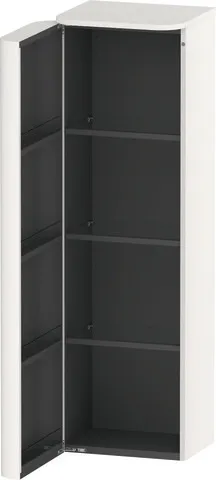 Duravit Halbhochschrank „Happy D.2 Plus“ 40 × 133,6 × 36 cm Weiß Hochglanz, Anschlag links Duravit Halbhochschrank „Happy D.2 Plus“ 40 × 133,6 × 36 cm Weiß Hochglanz, Anschlag links
