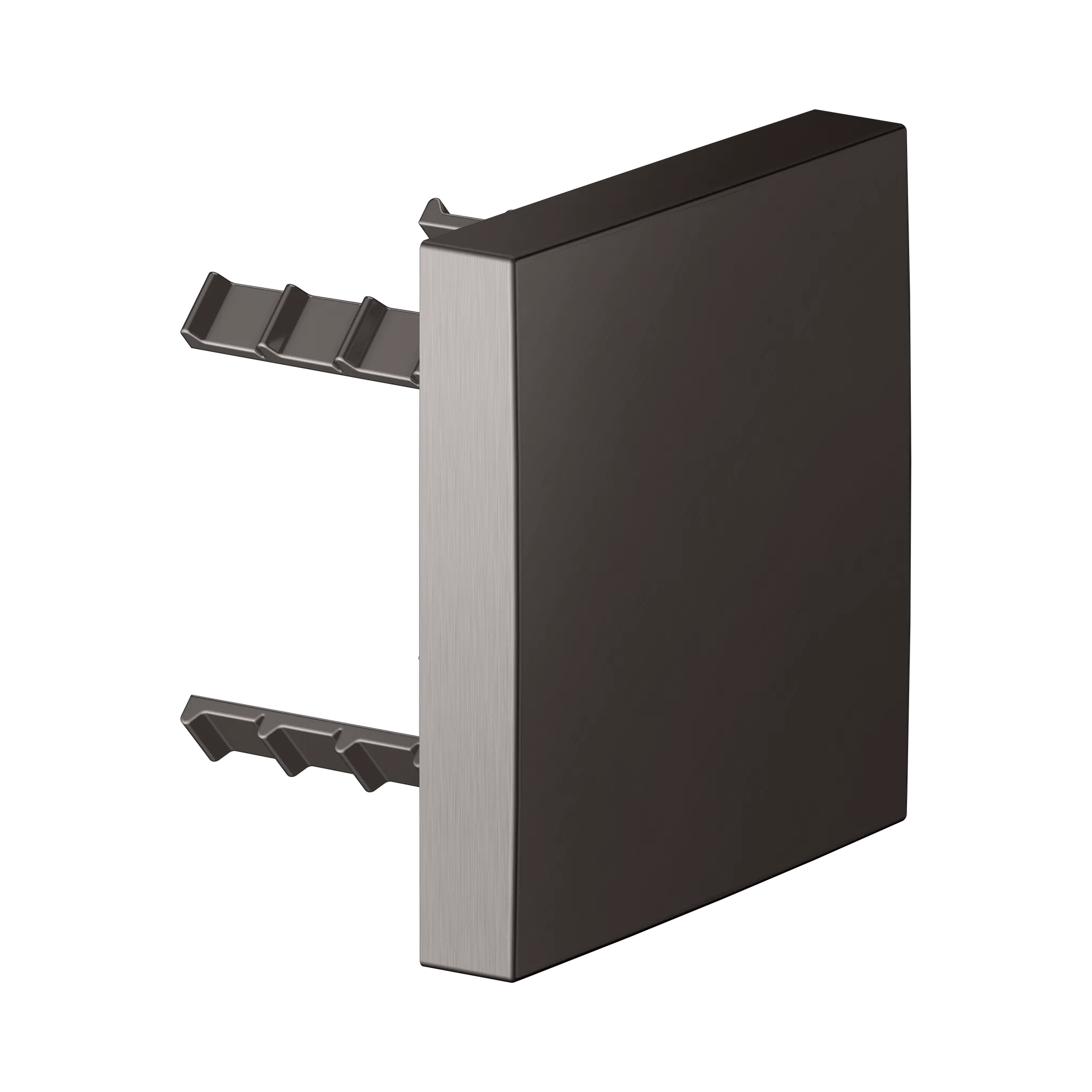 Brausen und Brausezubehör Abdeckblende 90 x 90 mm Titanschwarz gebürstet