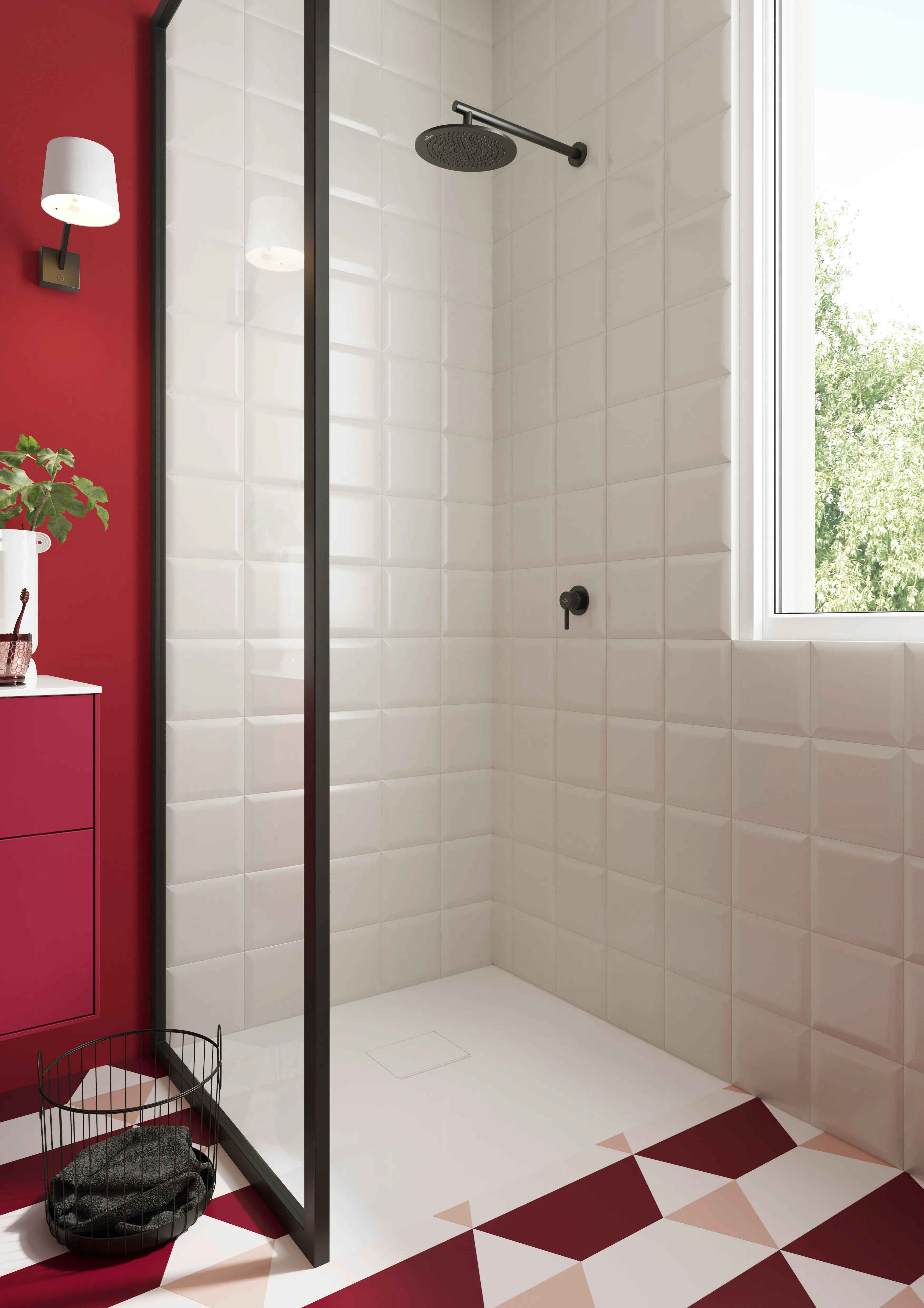 Dusche-Anschlussstück TVC00045351061 40,8 cm in Matt Black