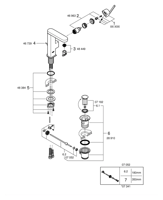 Grohe Plus Einhand-Waschtischbatterie M-Size, chrom Grohe Plus Einhand-Waschtischbatterie M-Size, chrom