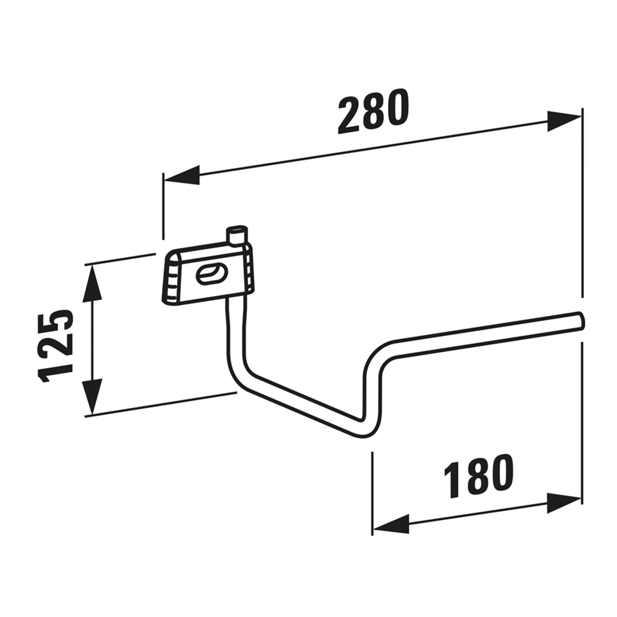 Laufen Handtuchhalter VAL 280x150, Chrom Laufen Handtuchhalter VAL 280x150, Chrom