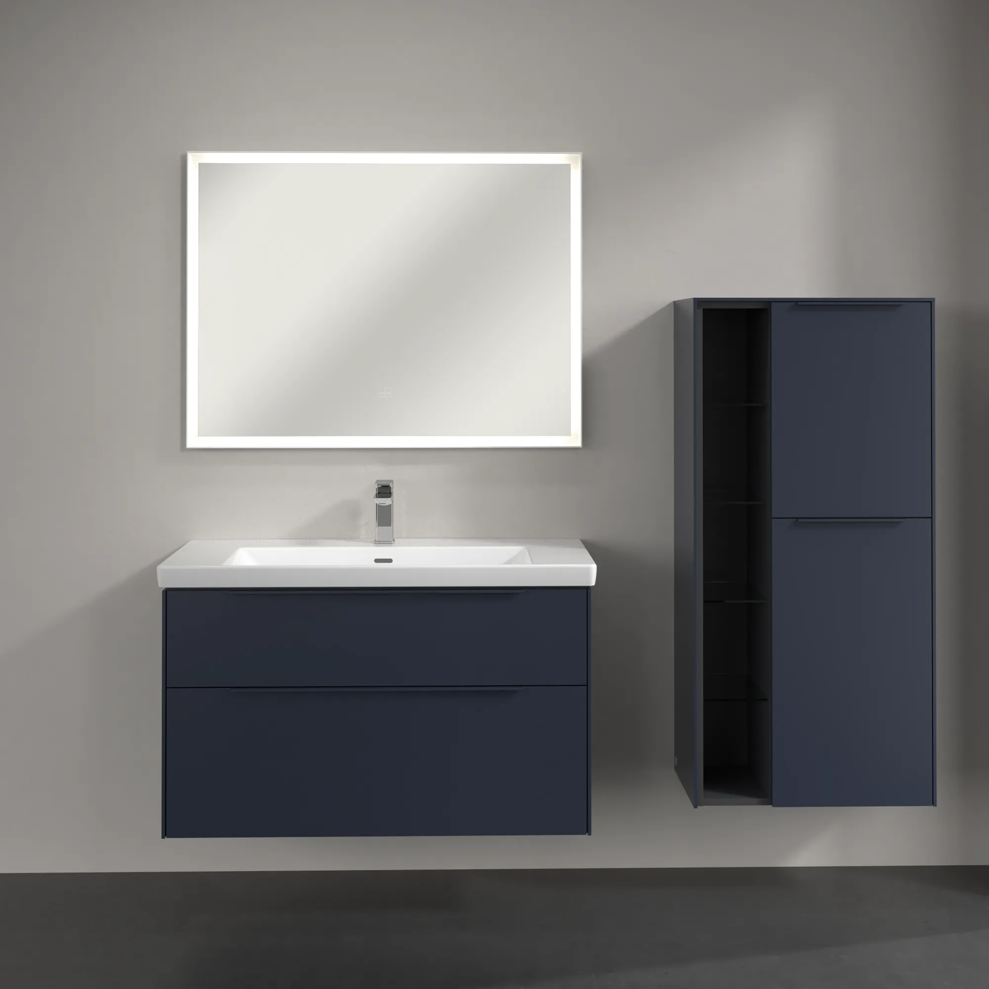 Villeroy & Boch Mittelschrank „Subway 3.0“ 57,4 × 120 × 36,2 × 36,2 cm 2 Türen, Anschlag (Scharnier) rechts, 2 Türen, Anschlag rechts Villeroy & Boch Mittelschrank „Subway 3.0“ 57,4 × 120 × 36,2 × 36,2 cm 2 Türen, Anschlag (Scharnier) rechts, 2 Türen, Anschlag rechts