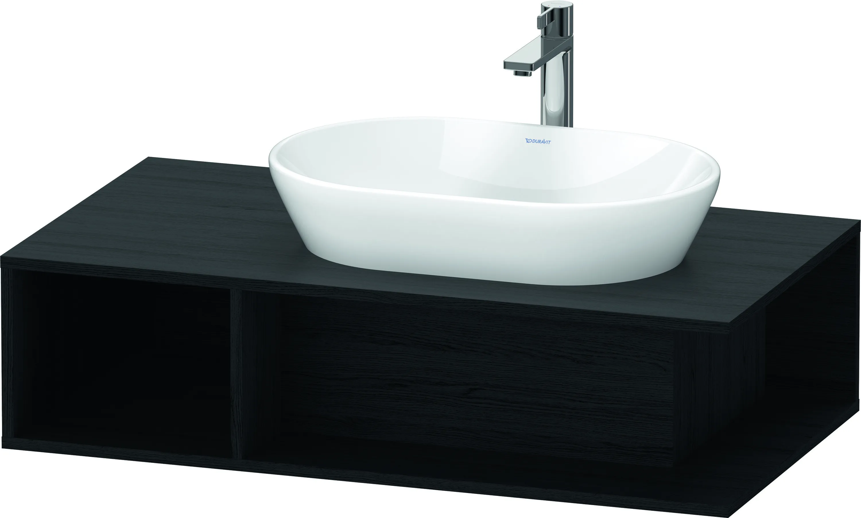 Duravit Waschtischunterschrank wandhängend „D-Neo“ 100 × 26 × 55 cm Eiche Schwarz Duravit Waschtischunterschrank wandhängend „D-Neo“ 100 × 26 × 55 cm Eiche Schwarz