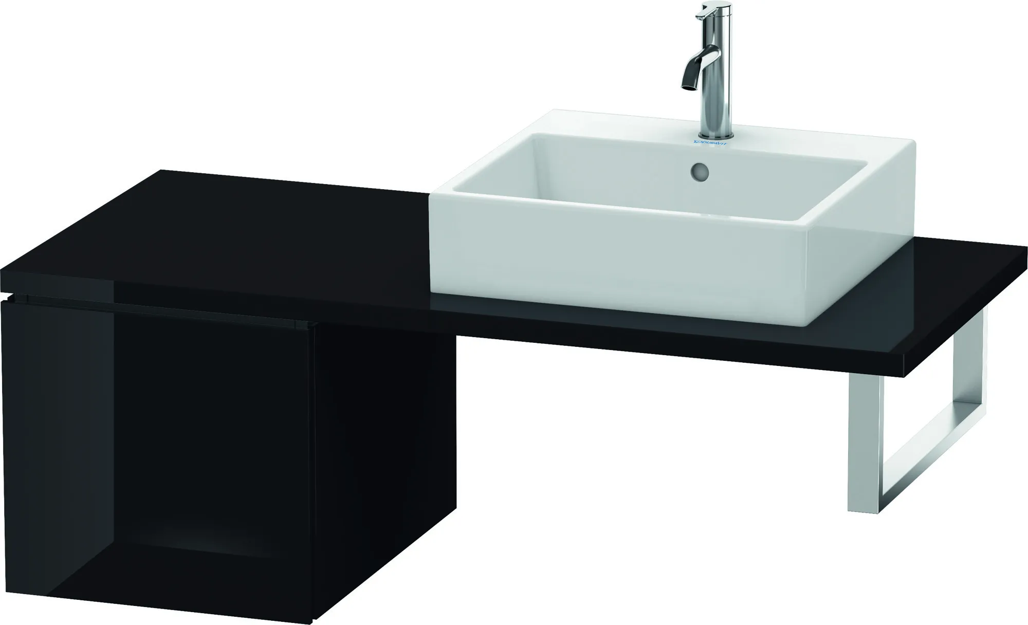 Duravit Unterschrank für Konsole „L-Cube“ 42 × 40 × 54,7 cm Schwarz Hochglanz