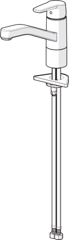 Hansa Einhand-Küchenarmatur „Polo“ Ausladung 215 mm in chrom Hansa Einhand-Küchenarmatur „Polo“ Ausladung 215 mm in chrom