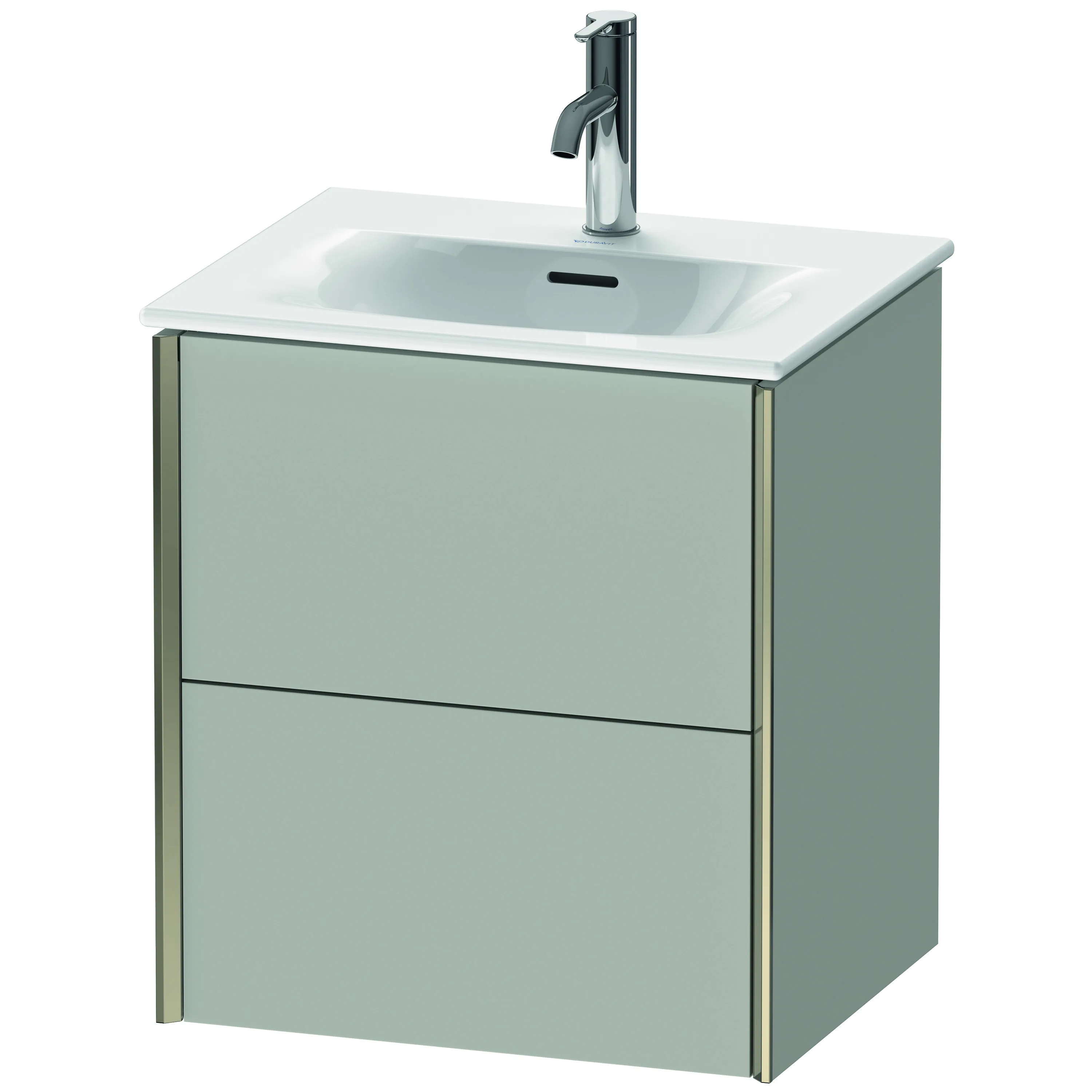 Duravit Waschtischunterschrank wandhängend „XViu“ 51 × 55,7 × 42 cm in Betongrau Matt