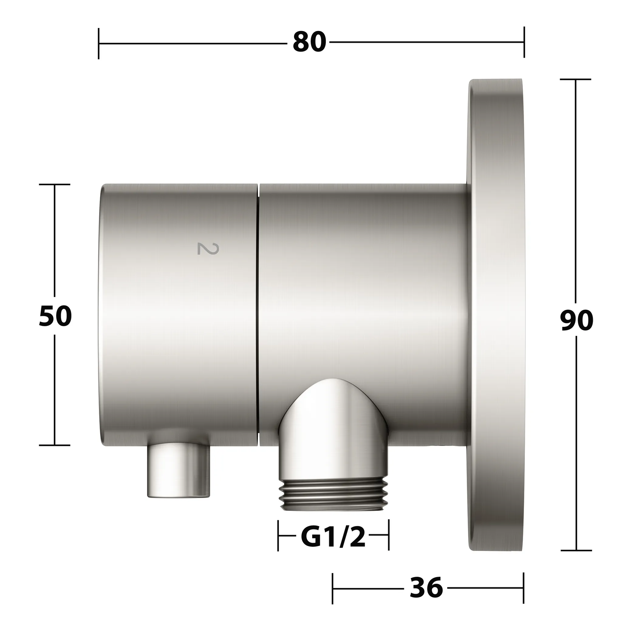 IXMO 59549051201 3-Wege Ab- u. Umstellventil UP mit Schlauchanschl./Brauseh. IXMO Comfort, rund Nickel gebürstet IXMO 59549051201 3-Wege Ab- u. Umstellventil UP mit Schlauchanschl./Brauseh. IXMO Comfort, rund Nickel gebürstet