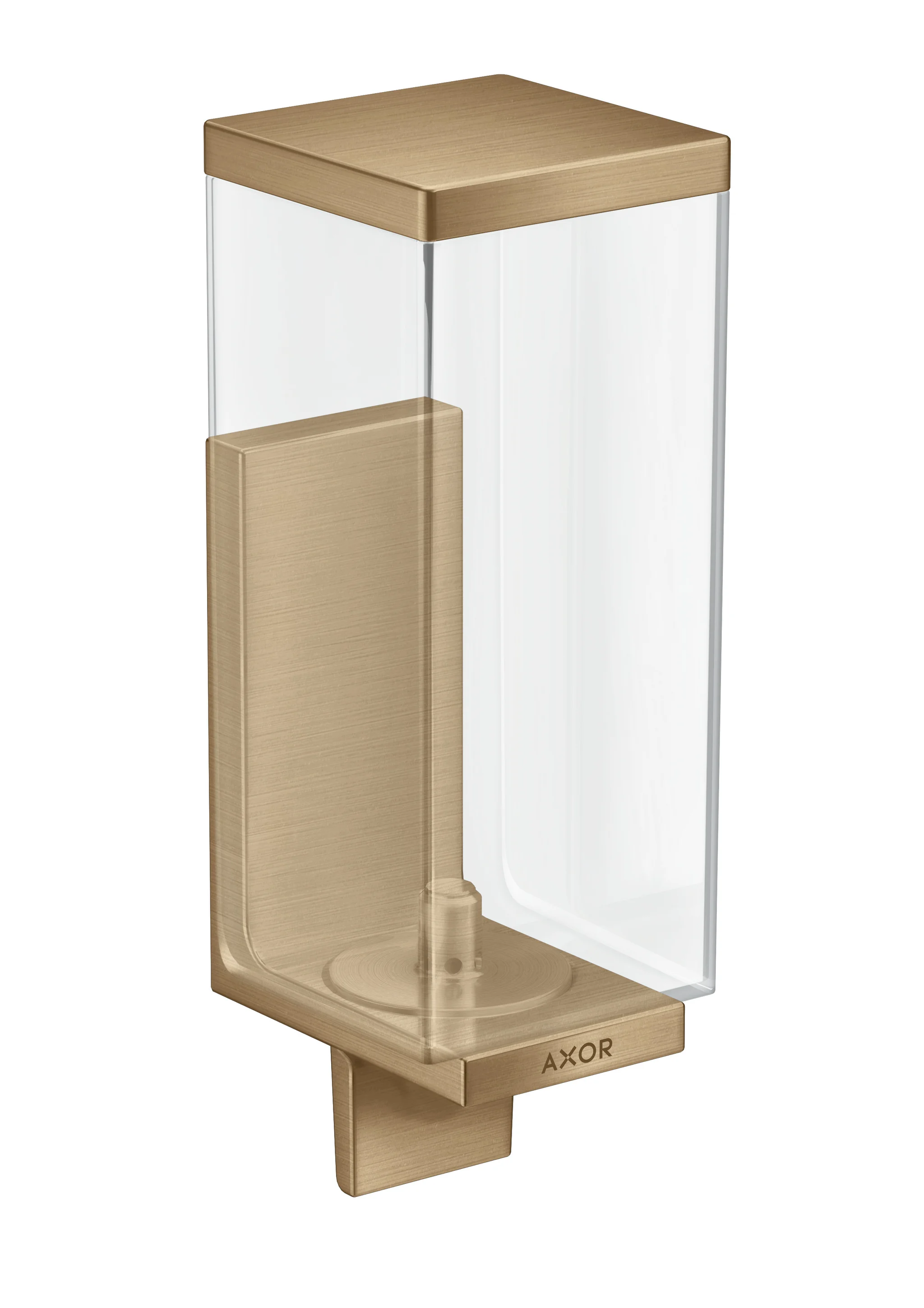 Hansgrohe AXOR Universal Rectangular Lotionspender Brushed Bronze, 42610XXX, Wandmontage, 35 mm Bohrabstand, 6 mm Bohrloch, 600 ml Füllmenge, 0.5 ml Dosiermenge Hansgrohe AXOR Universal Rectangular Lotionspender Brushed Bronze, 42610XXX, Wandmontage, 35 mm Bohrabstand, 6 mm Bohrloch, 600 ml Füllmenge, 0.5 ml Dosiermenge