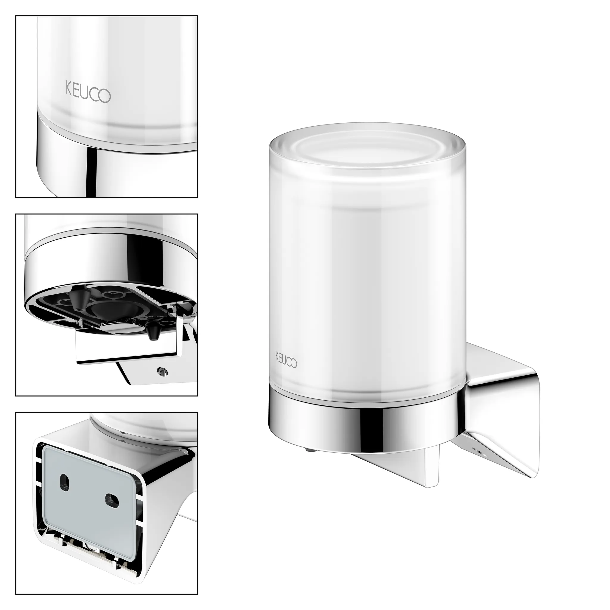 Aveno Lotionspender verchromt