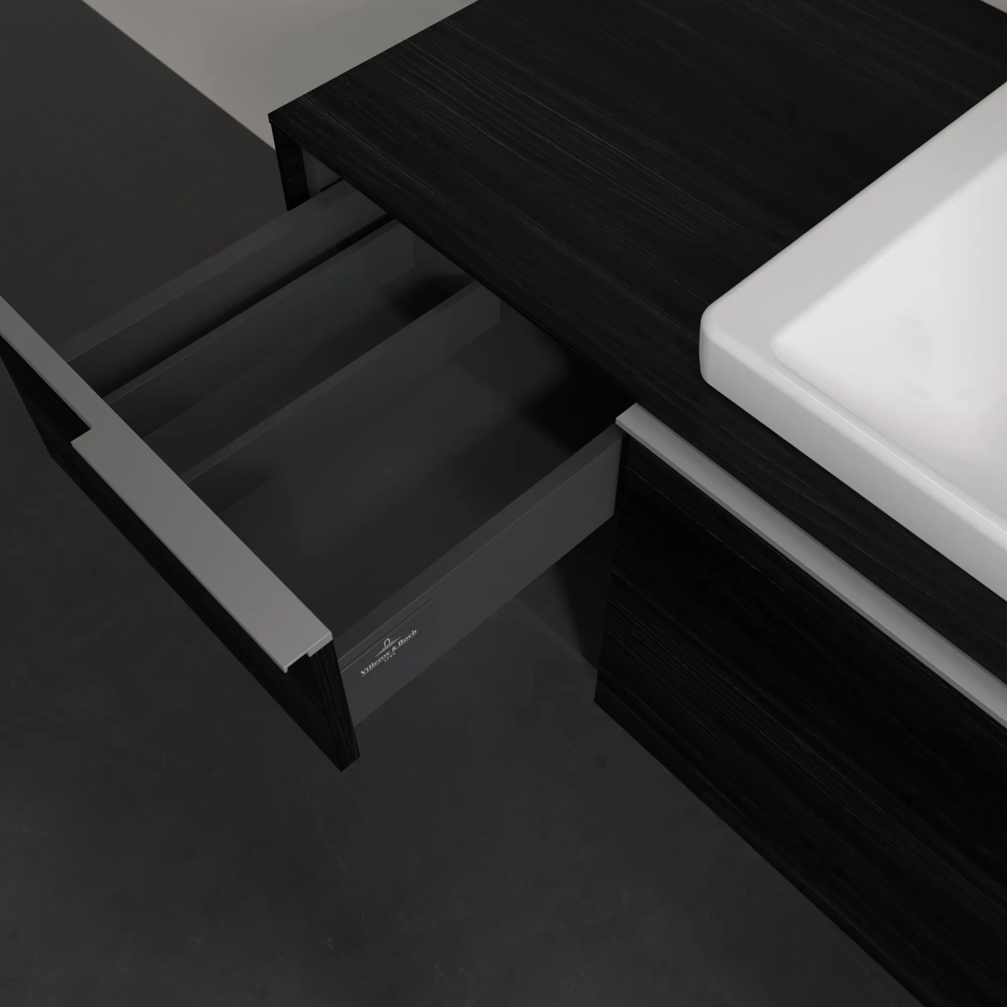 Villeroy & Boch Subway 3.0 Waschbeckenunterschrank Black Oak, 1001x423x516mm Villeroy & Boch Subway 3.0 Waschbeckenunterschrank Black Oak, 1001x423x516mm