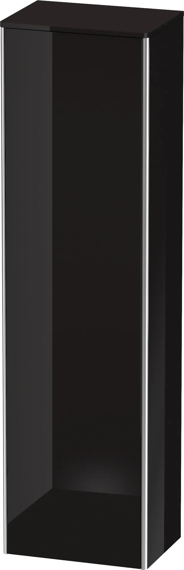 Duravit Hochschrank „XSquare“ 50 × 177,6 × 35,6 cm Schwarz Hochglanz