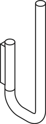 Reservepapierhalter, Edelstahl, pulverbeschichtet, Höhe 227 mm, Tiefe 86 mm, Durchmesser 15 mm, zur Aufnahme von zwei WC-Papierrollen, in Farbe DC (Schwarz tiefmatt) Reservepapierhalter, Edelstahl, pulverbeschichtet, Höhe 227 mm, Tiefe 86 mm, Durchmesser 15 mm, zur Aufnahme von zwei WC-Papierrollen, in Farbe DC (Schwarz tiefmatt)