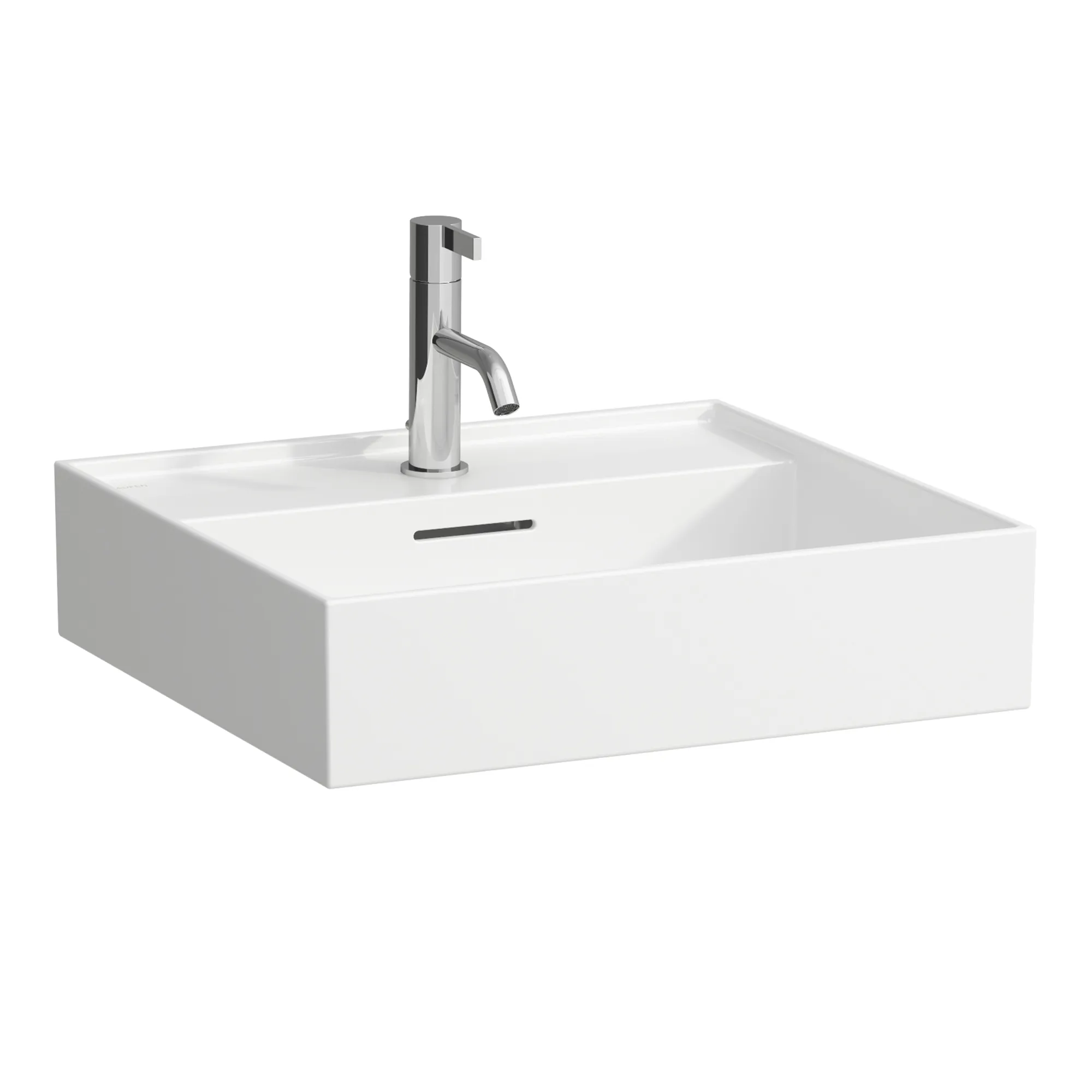 Waschtisch Kartell • 460x500x145 1 Hahnloch mit Überlauf weiß