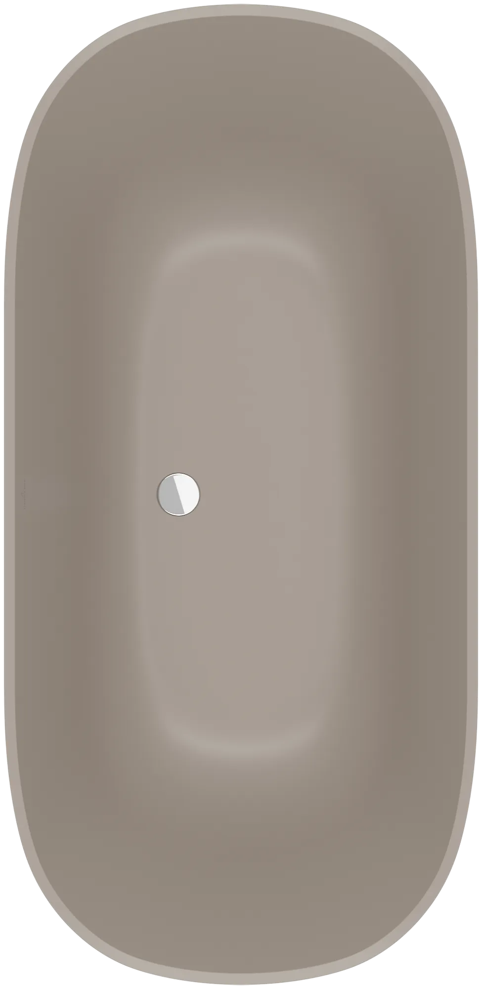 Villeroy & Boch freistehende Badewanne Theano, Almond, 1550 x 750 mm, Höhe 506 mm, Innentiefe 480 mm, Nutzinhalt 250 Liter, Wasserinhalt 325 Liter, 1 Sitzplatz
