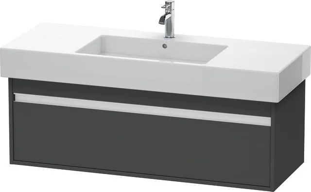 Duravit Waschtischunterschrank wandhängend „Ketho“ 120 × 41 × 45,5 cm Graphit Matt