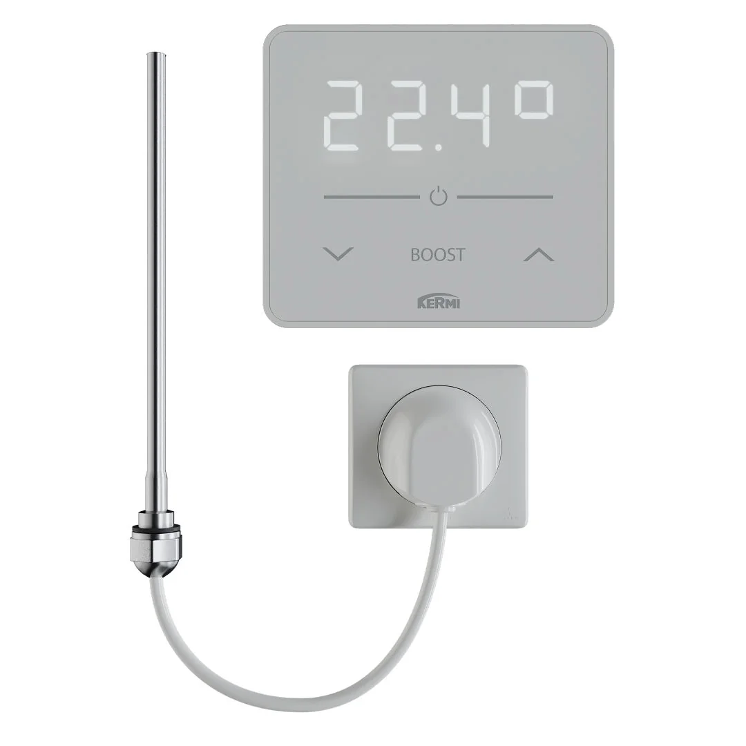 Kermi Elektro-Set „WWS“, 1200 W in schwarz Kermi Elektro-Set „WWS“, 1200 W in schwarz