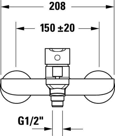 D-Code Einhebel-Wannenmischer Aufputz Keramikmischsystem, Chrom HG D-Code Einhebel-Wannenmischer Aufputz Keramikmischsystem, Chrom HG
