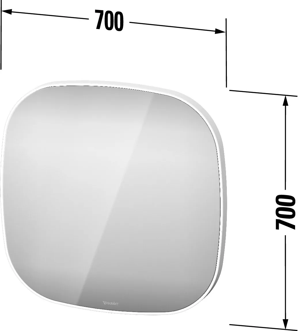 Duravit Spiegel „Zencha“ 70 × 70 cm Duravit Spiegel „Zencha“ 70 × 70 cm