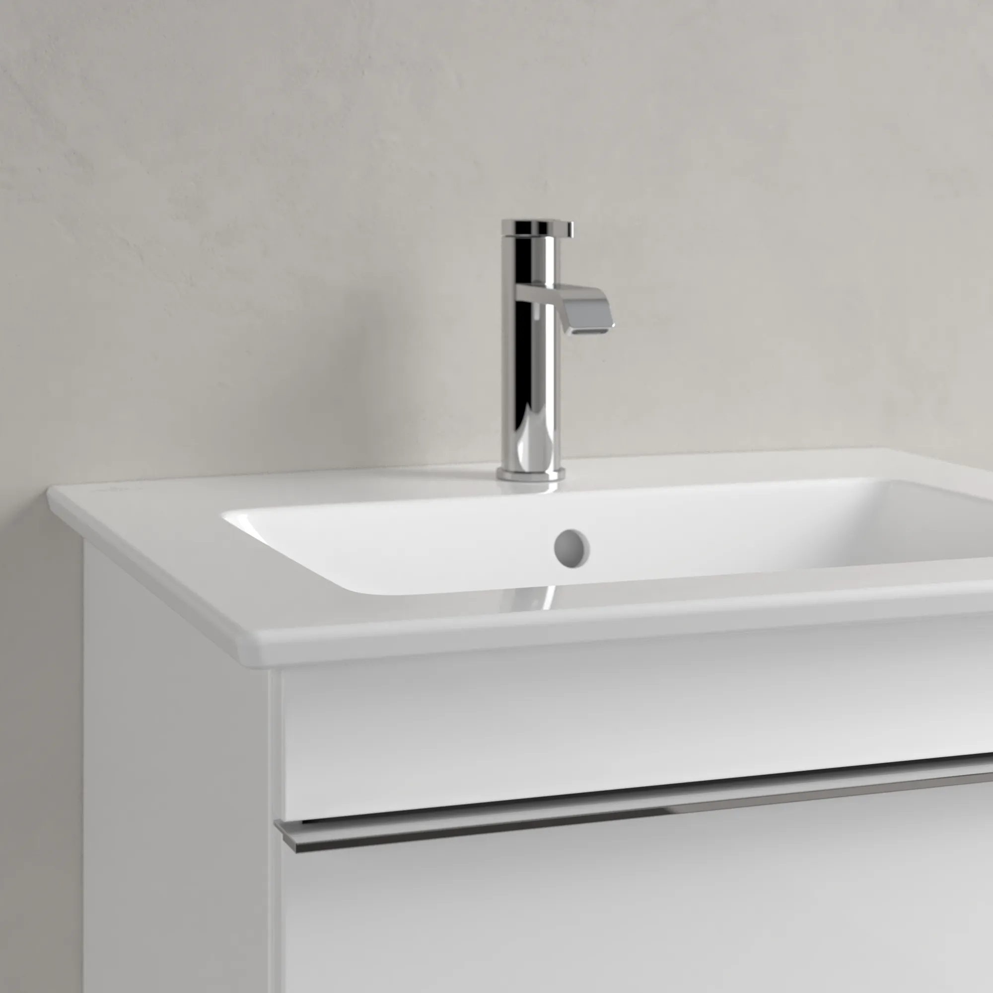 Villeroy & Boch Wandwaschtisch „Venticello“ 600 × 505 × 165 mm, für Becken mittig, mit Hahnlochbohrung, Hahnlochposition mittig in Weiß Alpin Villeroy & Boch Wandwaschtisch „Venticello“ 600 × 505 × 165 mm, für Becken mittig, mit Hahnlochbohrung, Hahnlochposition mittig in Weiß Alpin
