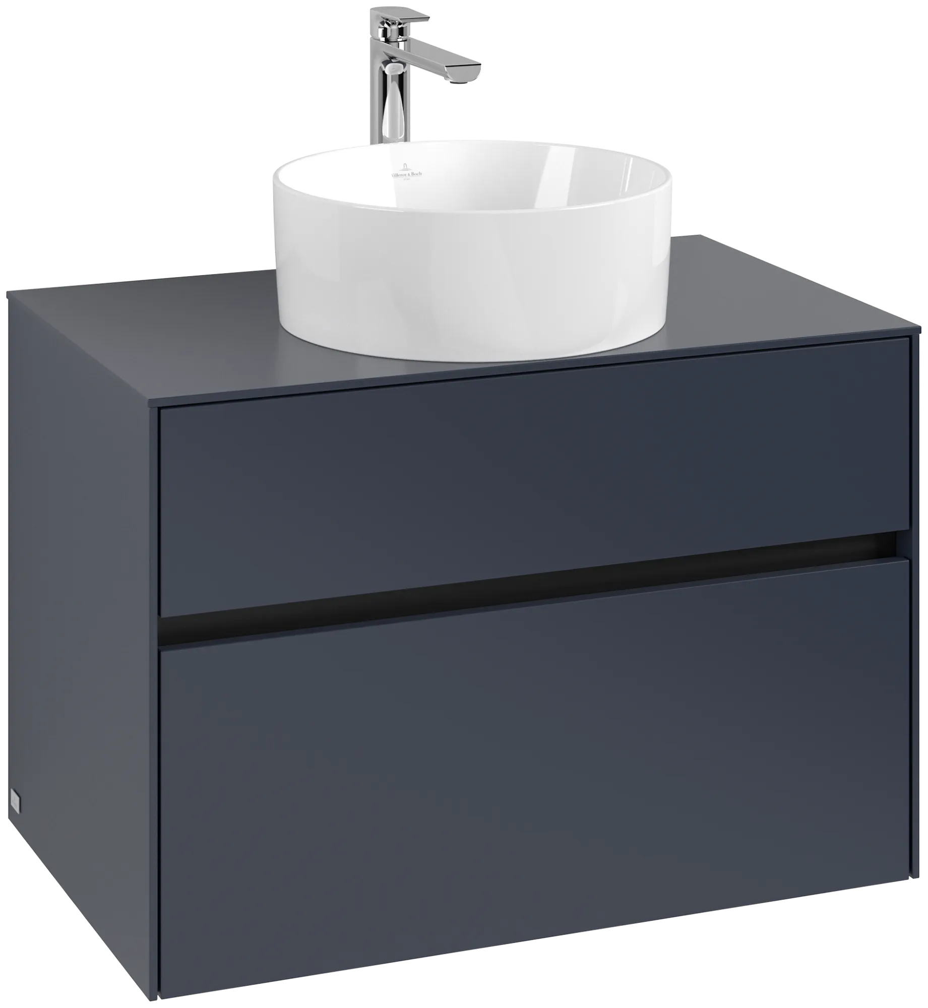 Villeroy & Boch Waschbeckenunterschrank Collaro C03700, Marine Blue, 800 x 548 x 500 mm, mit SoftClosing, 1 Waschbecken, mittige Position
