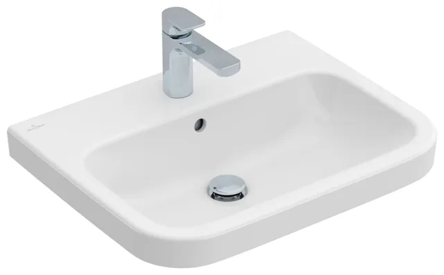 Villeroy & Boch Waschbecken „Architectura“ 600 × 470 × 180 mm, ohne Hahnlochbohrung, für Becken mittig in Weiß Alpin Villeroy & Boch Waschbecken „Architectura“ 600 × 470 × 180 mm, ohne Hahnlochbohrung, für Becken mittig in Weiß Alpin
