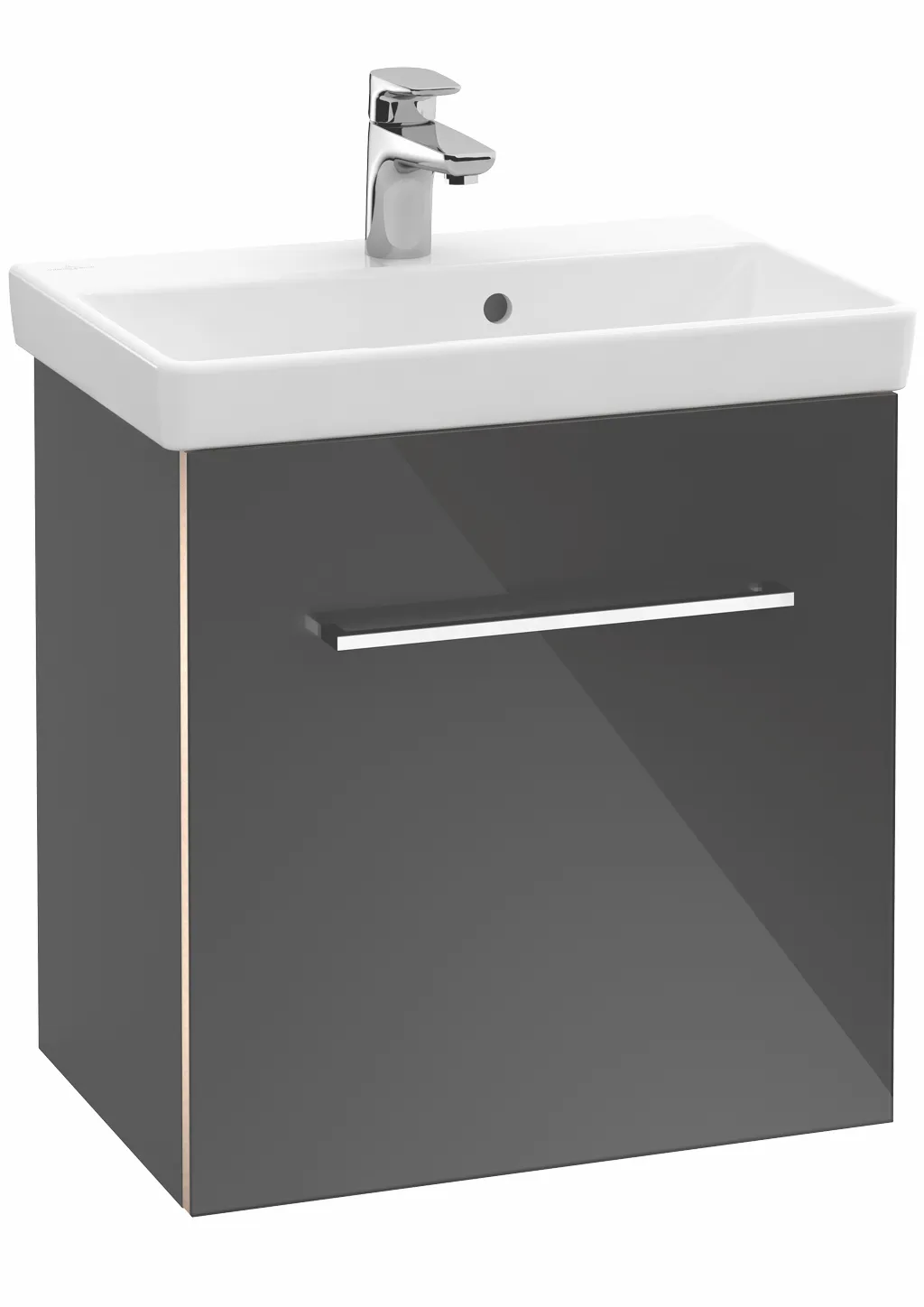 Villeroy & Boch Waschtischunterschrank mit Tür „Avento“ für Schrankwaschtisch 530 × 514 × 352 mm Graphite, Anschlag rechts, Soft Closing, 1 Tür Villeroy & Boch Waschtischunterschrank mit Tür „Avento“ für Schrankwaschtisch 530 × 514 × 352 mm Graphite, Anschlag rechts, Soft Closing, 1 Tür