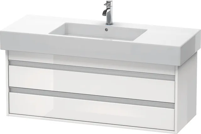 Duravit Waschtischunterschrank wandhängend „Ketho“ 120 × 48 × 45,5 cm Weiß Hochglanz Duravit Waschtischunterschrank wandhängend „Ketho“ 120 × 48 × 45,5 cm Weiß Hochglanz