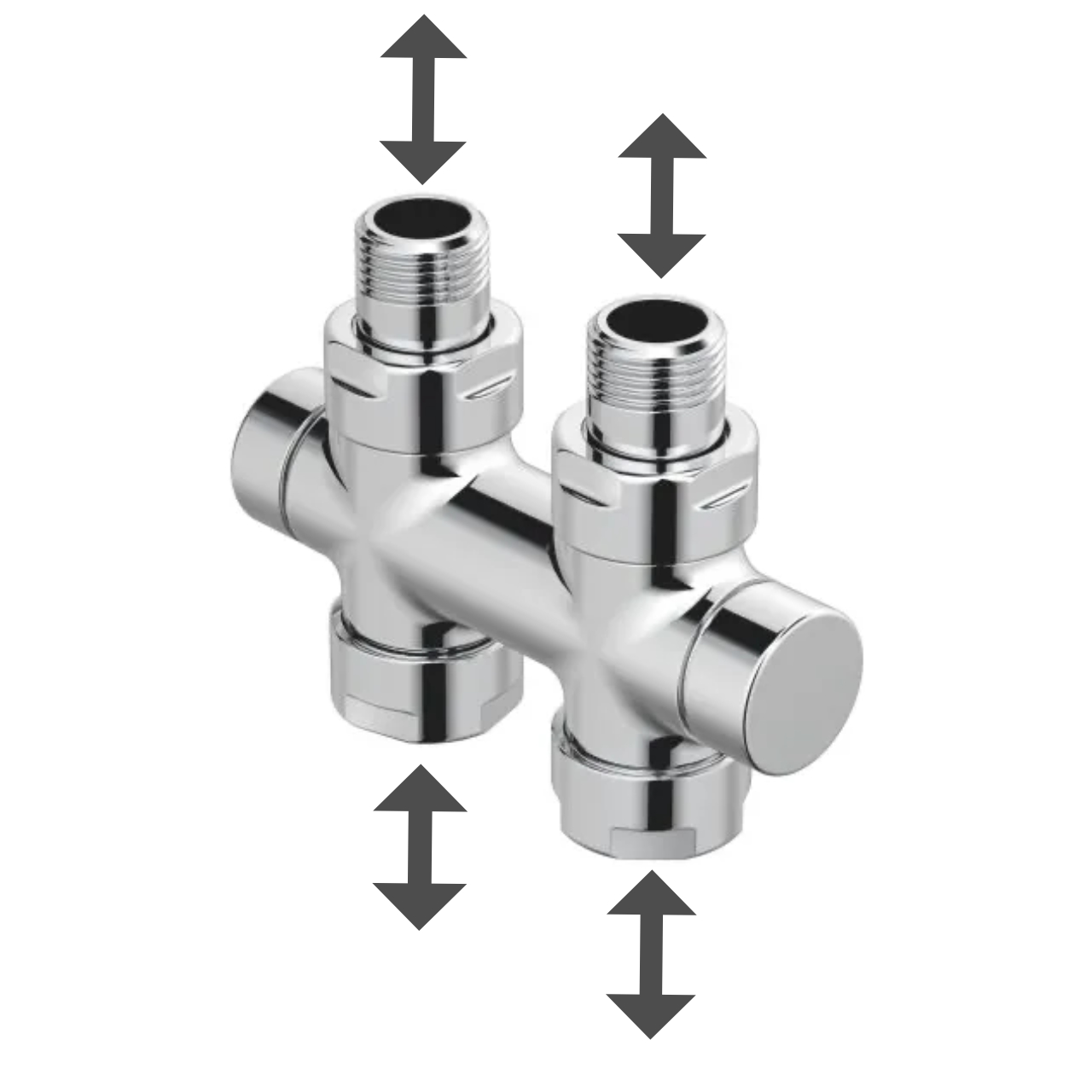 Zehnder Anschlussgarnitur Durchgangsform „Typ S“ Zehnder Anschlussgarnitur Durchgangsform „Typ S“
