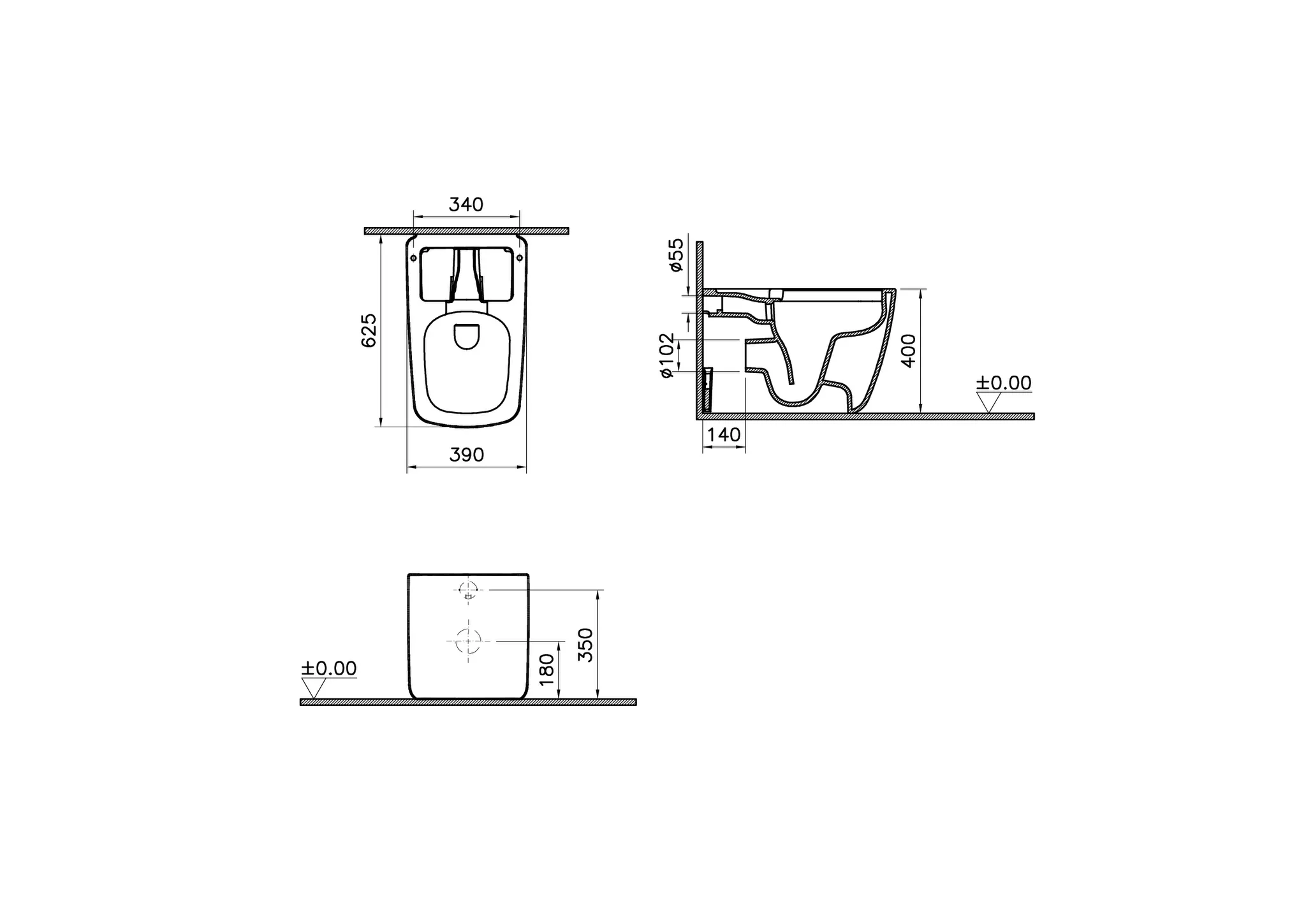 VitrA Ersatzteil Keramik V-Care Prime/Prime Lite Keramikkörper Stand-WC Weiß Hochglanz VitrA Ersatzteil Keramik V-Care Prime/Prime Lite Keramikkörper Stand-WC Weiß Hochglanz