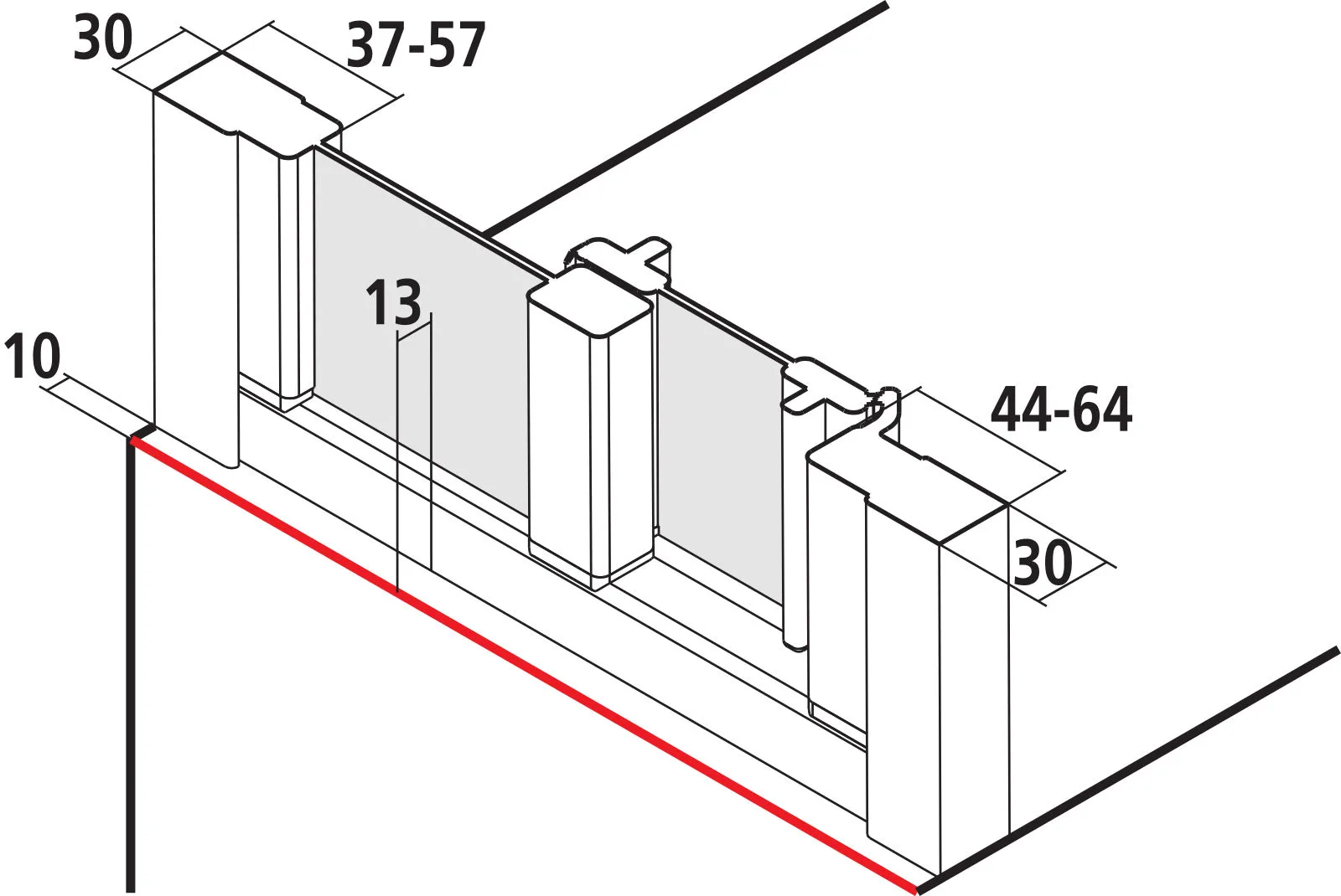 Kermi Duschdesign IBIZA 2000 ST2, 1750x1100 mm, Silber Mattglanz Kermi Duschdesign IBIZA 2000 ST2, 1750x1100 mm, Silber Mattglanz