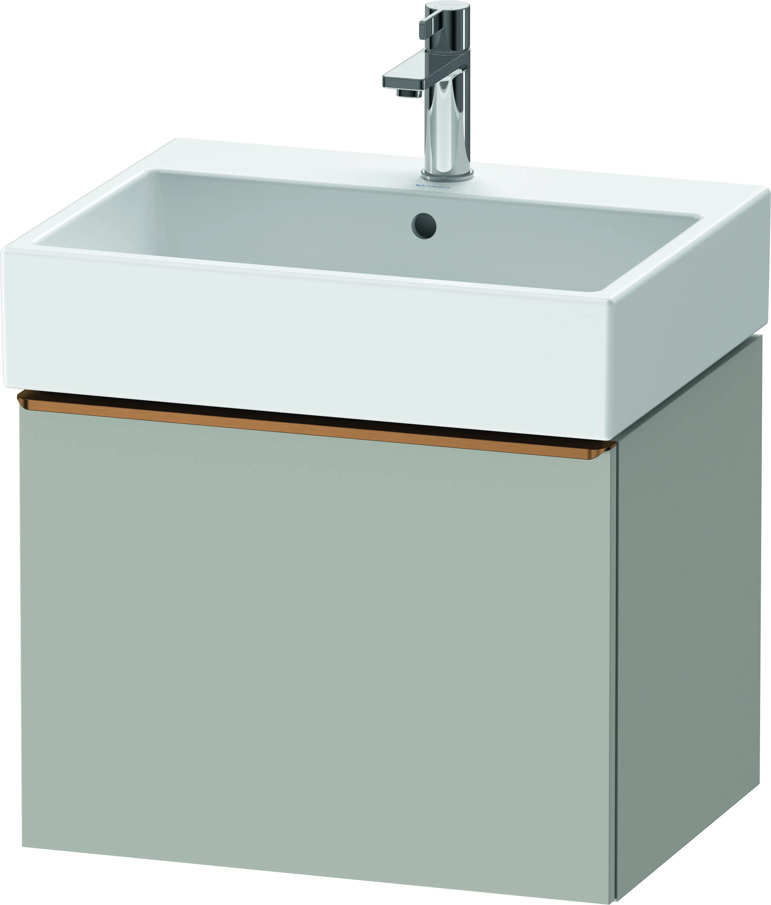 Duravit Waschtischunterschrank wandhängend „D-Neo“ 58,4 × 44 × 44,2 cm in Betongrau Matt