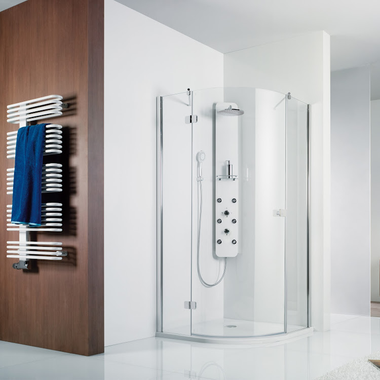 HSK teilgerahmte Runddusche 3-teilig „Premium Softcube“ Glas Mattglas, H: 2000 mm HSK teilgerahmte Runddusche 3-teilig „Premium Softcube“ Glas Mattglas, H: 2000 mm