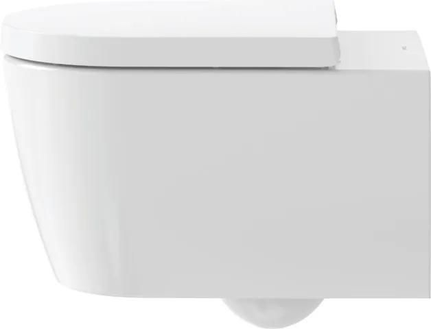 Duravit Wand-Tiefspül-WC inkl. WC-Sitz „ME by Starck“ 37,35 × 57 × 39,5 cm, Befestigung sichtbar