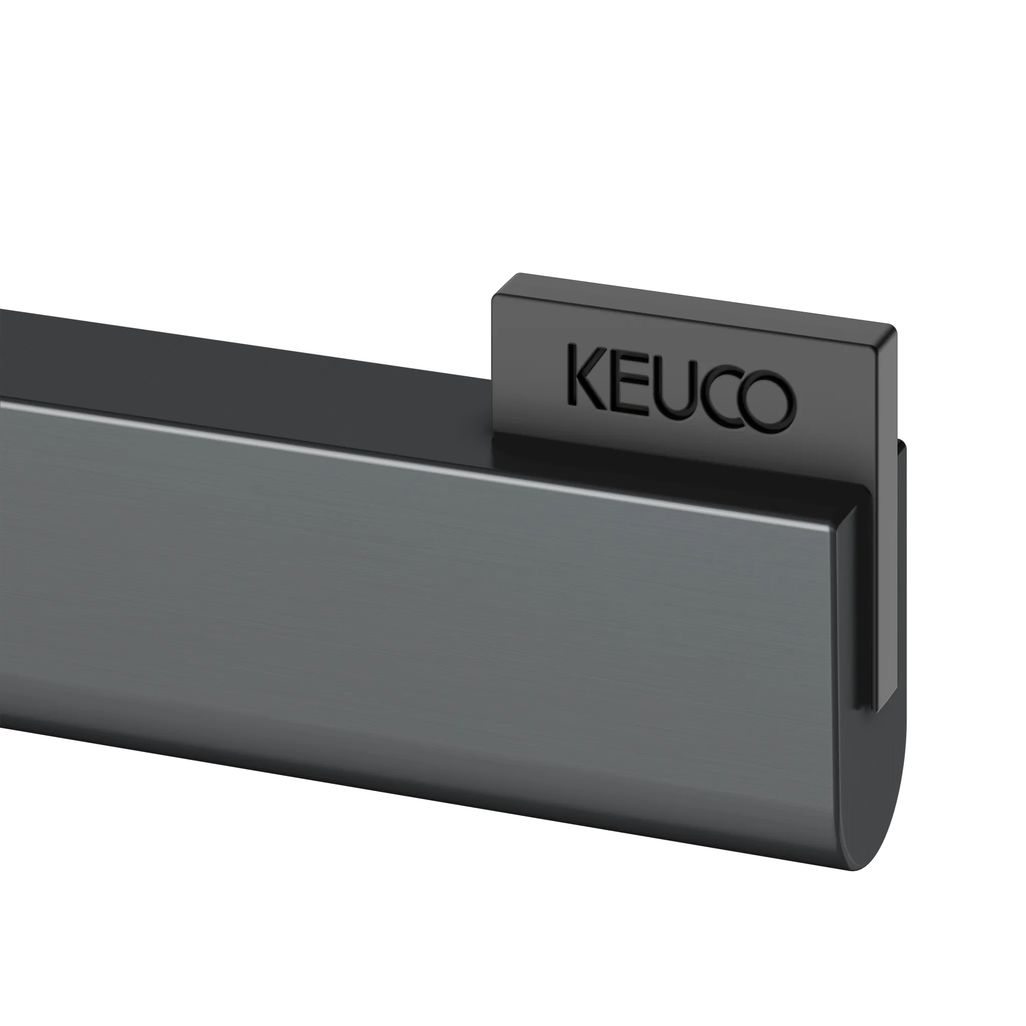 Edition 400 11562130000 Toilettenpapierhalter offene Form Schwarzchrom gebürstet Edition 400 11562130000 Toilettenpapierhalter offene Form Schwarzchrom gebürstet