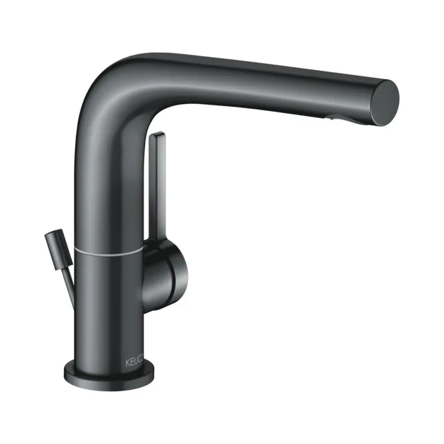 KEUCO EDITION 400 Einhebel-Waschtischmischer 150 schwenkbar mit Zugstangen-Ablaufgarnitur, Schwarzchrom gebürstet KEUCO EDITION 400 Einhebel-Waschtischmischer 150 schwenkbar mit Zugstangen-Ablaufgarnitur, Schwarzchrom gebürstet